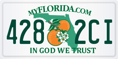 FL license plate 4282CI