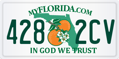 FL license plate 4282CV