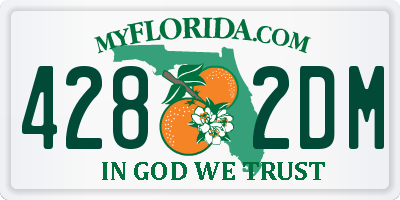 FL license plate 4282DM