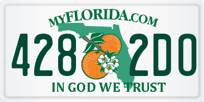 FL license plate 4282DO