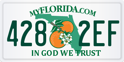FL license plate 4282EF
