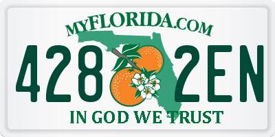FL license plate 4282EN