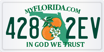 FL license plate 4282EV