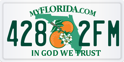 FL license plate 4282FM