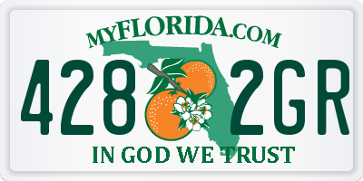 FL license plate 4282GR