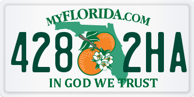 FL license plate 4282HA
