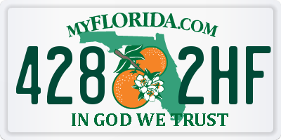 FL license plate 4282HF
