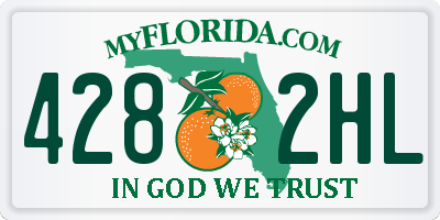 FL license plate 4282HL