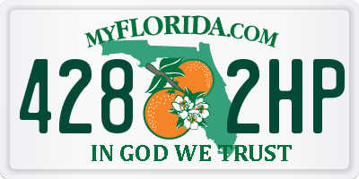 FL license plate 4282HP