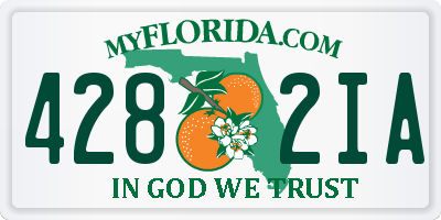 FL license plate 4282IA