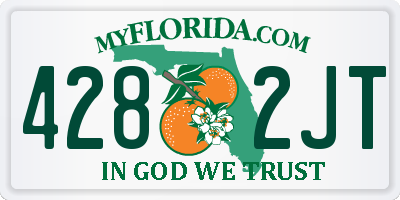 FL license plate 4282JT