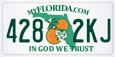 FL license plate 4282KJ