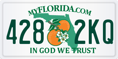 FL license plate 4282KQ