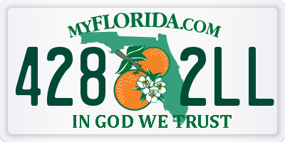 FL license plate 4282LL