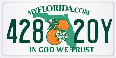 FL license plate 4282OY
