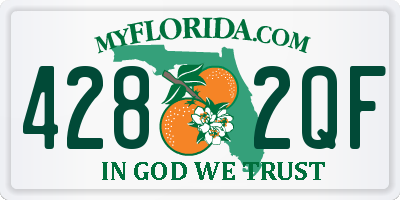 FL license plate 4282QF