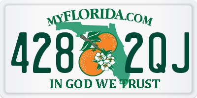 FL license plate 4282QJ
