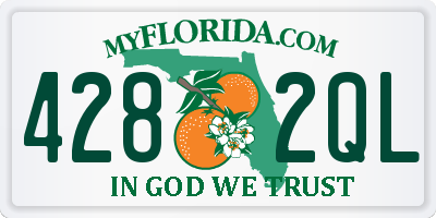 FL license plate 4282QL