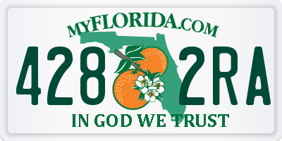 FL license plate 4282RA