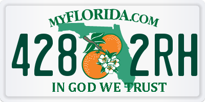 FL license plate 4282RH