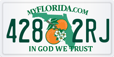 FL license plate 4282RJ