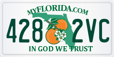 FL license plate 4282VC