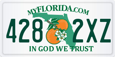 FL license plate 4282XZ