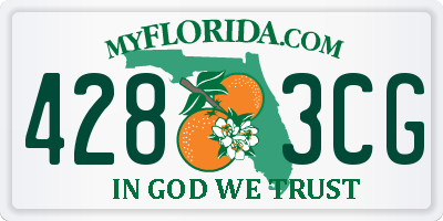 FL license plate 4283CG
