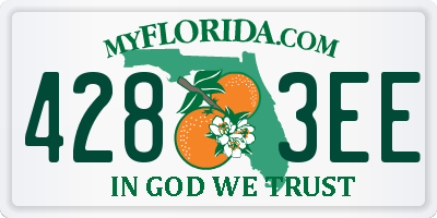 FL license plate 4283EE