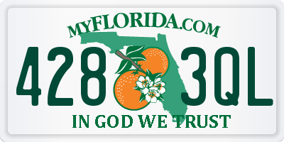 FL license plate 4283QL