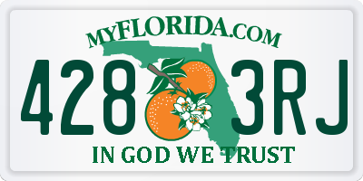 FL license plate 4283RJ