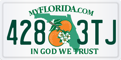 FL license plate 4283TJ