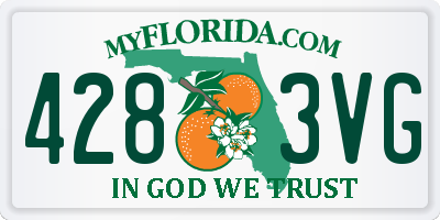FL license plate 4283VG