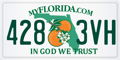FL license plate 4283VH