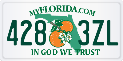 FL license plate 4283ZL