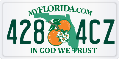FL license plate 4284CZ