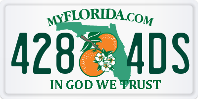 FL license plate 4284DS