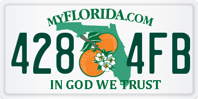 FL license plate 4284FB