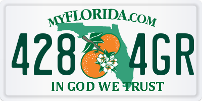 FL license plate 4284GR