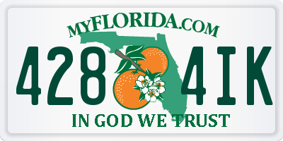 FL license plate 4284IK