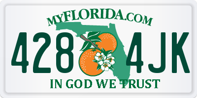 FL license plate 4284JK