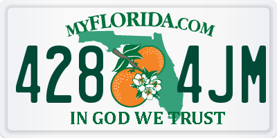 FL license plate 4284JM