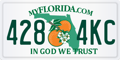FL license plate 4284KC