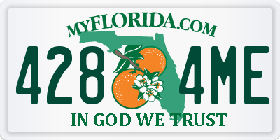 FL license plate 4284ME