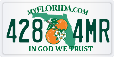 FL license plate 4284MR