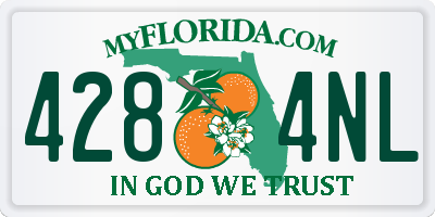 FL license plate 4284NL