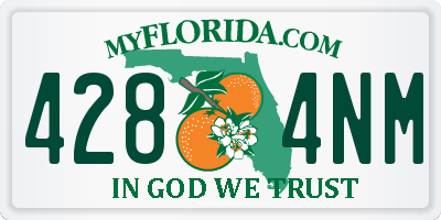 FL license plate 4284NM