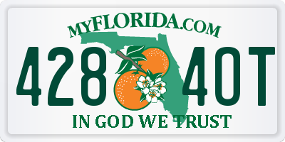 FL license plate 4284OT