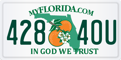 FL license plate 4284OU
