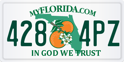 FL license plate 4284PZ